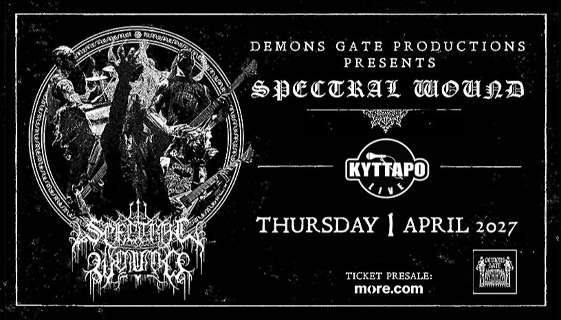 Spectral Wound live at Kyttaro, Athens. 1st April 2027