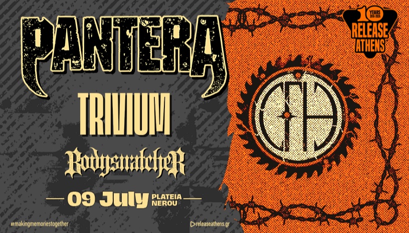 Release Athens 2026 / Pantera, Trivium & Bodysnatcher