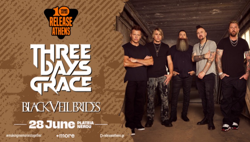 Release Athens 2026 / Three Days Grace, Black Veil Brides & more